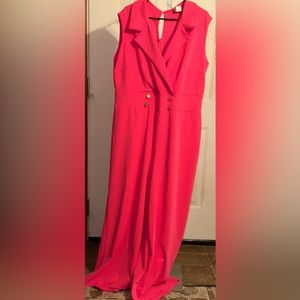3x hot pink jumpsuit brand new
